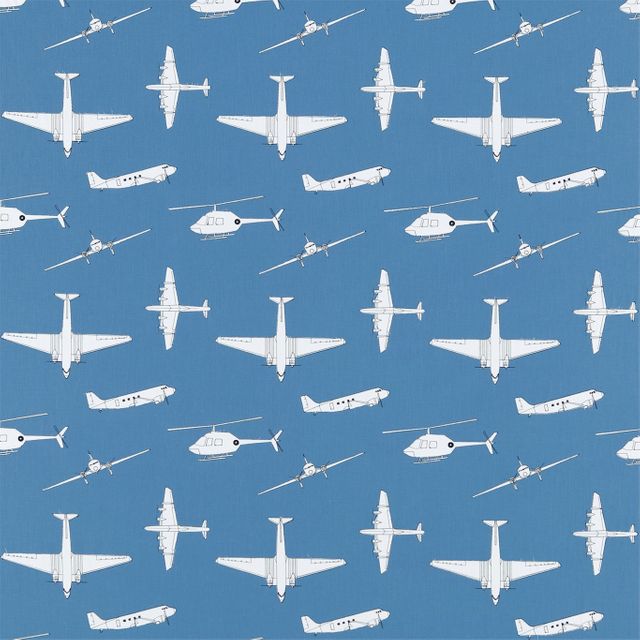 Harlequin All About Me Fabrics Chocks Away Royal Blue