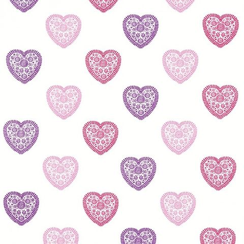 Sweet Heart Pink/Purple Voile Fabric