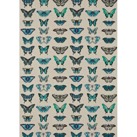 Papilio Lagoon / Indigo / Emerald Upholstery Fabric