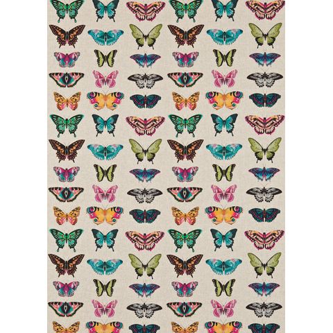 Papilio Flamingo / Papaya / Loganberry Upholstery Fabric