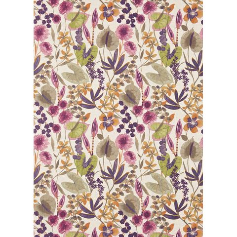 Nalina Loganberry / Raspberry / Apricot Upholstery Fabric