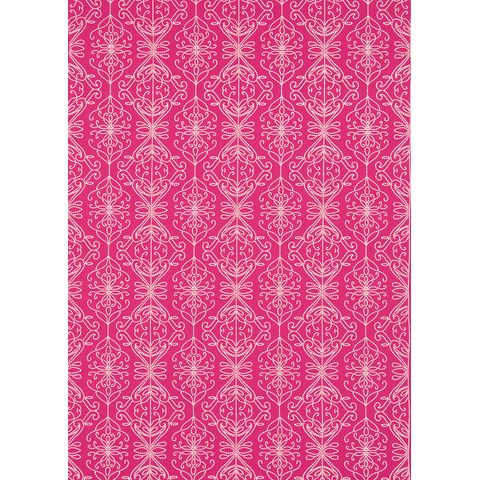 Java Flamingo/Peach Voile Fabric
