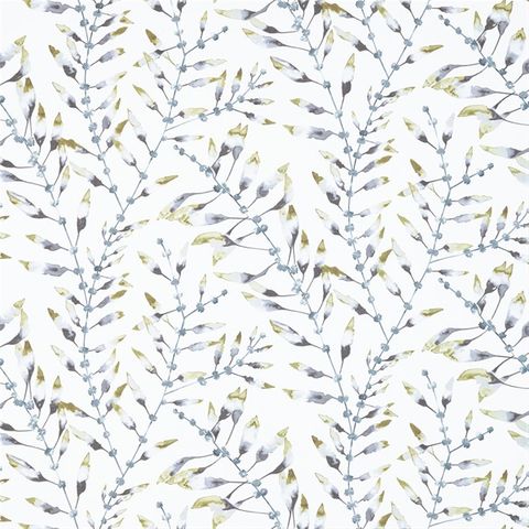 Chaconia Lagoon/Linden Voile Fabric