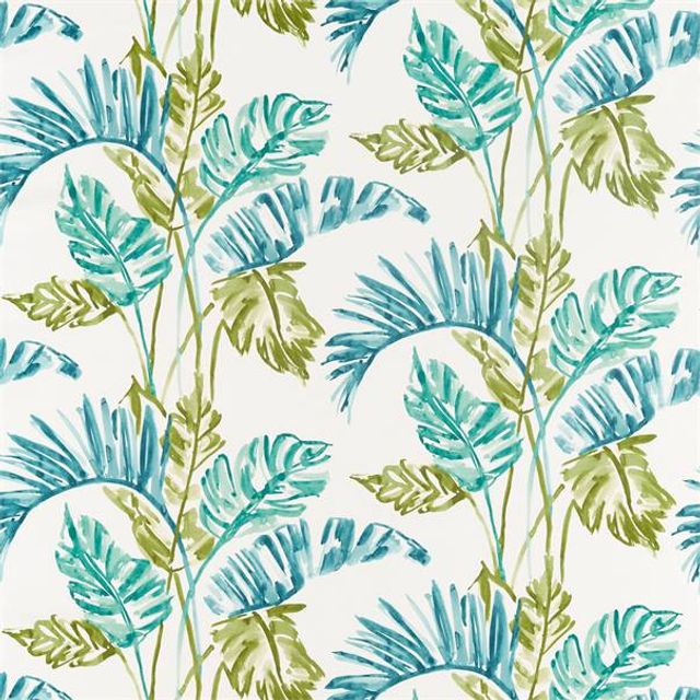 Harlequin Atelier Fabrics Toshiko Emerald / Zest / Marine