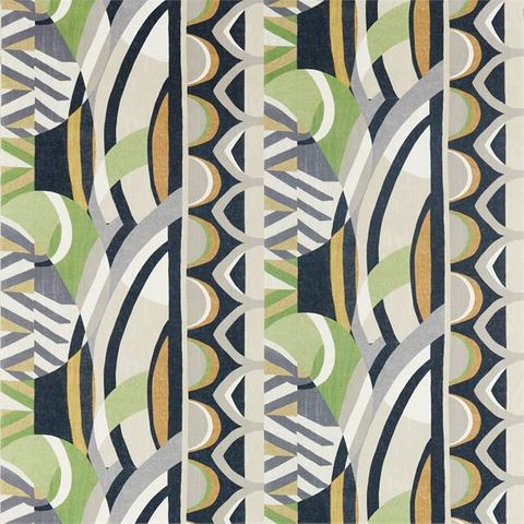 Atelier Saffron / Charcoal / Wasabi Upholstery Fabric