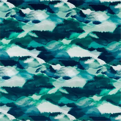 Minako Emerald / Zest / Marine Upholstery Fabric