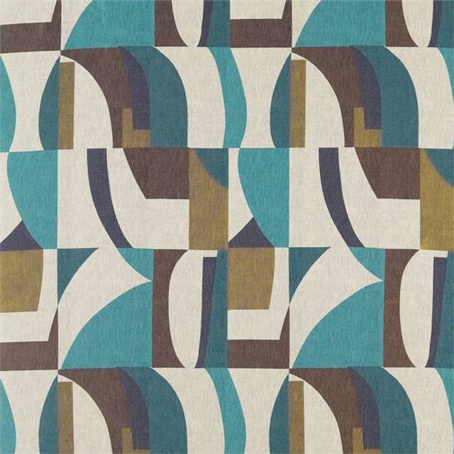 Harlequin Atelier Fabrics Bodega Ink/Marine/Ochre