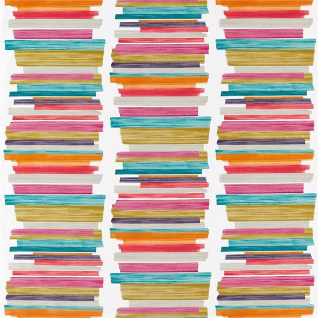 Harlequin Atelier Fabrics Calcine Teal / Fuchsia / Mandarin