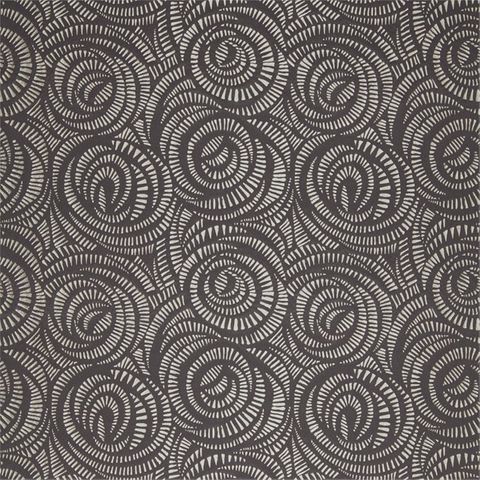 Fractal Charcoal Upholstery Fabric