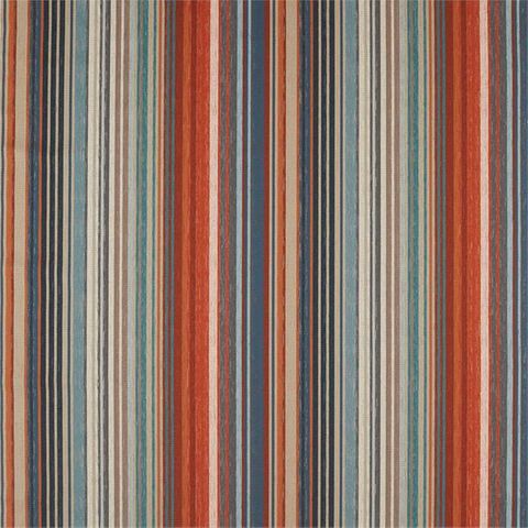 Spectro Stripe Teal/Sedonia/Rust Upholstery Fabric