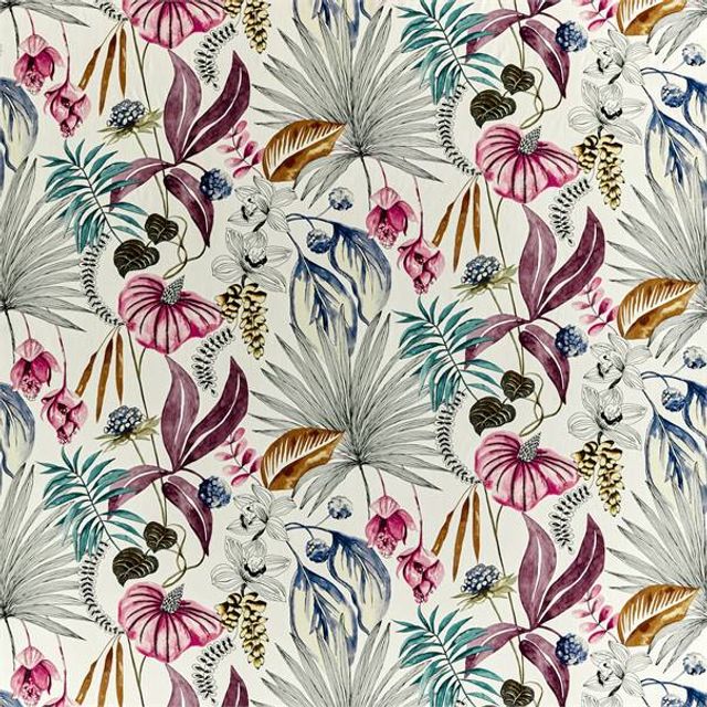 Harlequin Mirador Habanera Cerise/Honey/Marine Upholstery Fabric