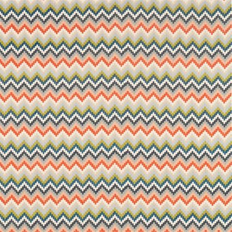 Minouri Teal / Mandarin / Lichen