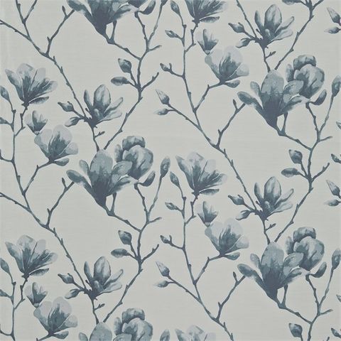 Lotus Topaz/Ivory Voile Fabric