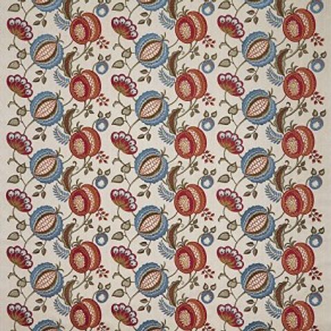 Figs and Strawberrys Indigo Voile Fabric