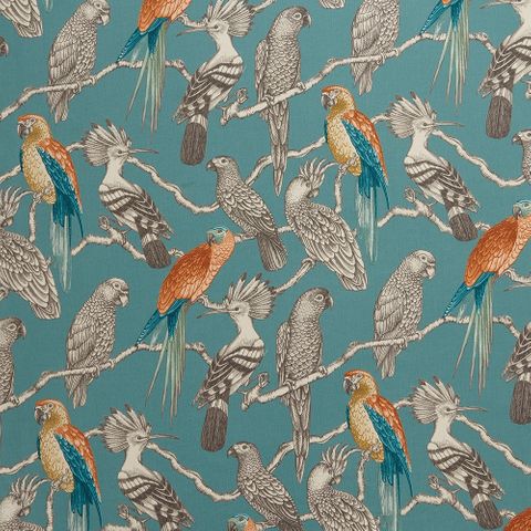 Aviary Lagoon Upholstery Fabric
