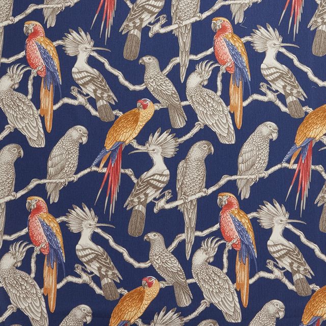 Aviary Marine Upholstery Fabric