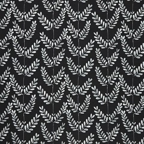Scandi Sprig Noir Upholstery Fabric