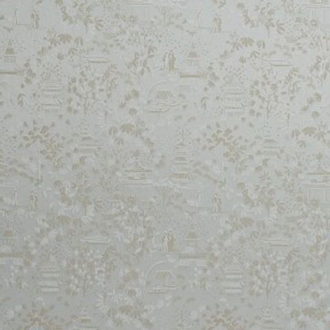 Chinoiserie Duckegg Voile Fabric