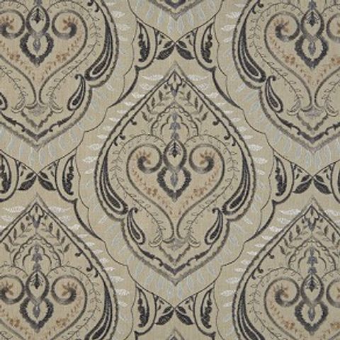 Arabesque Smoke Voile Fabric