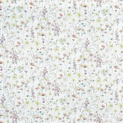 10m Clearance Roll of Prestigious Textiles Rose Garden Jonquil Cotton Fabric 