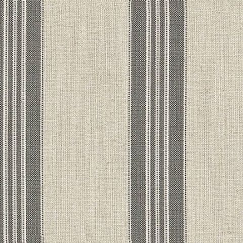 Leagram Stripe Raven Voile Fabric