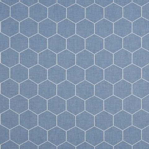 Beehive Sky Blue Upholstery Fabric