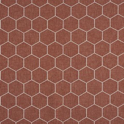 Beehive Terracotta Upholstery Fabric