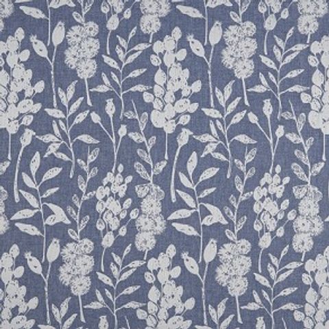 Flora Denim Upholstery Fabric