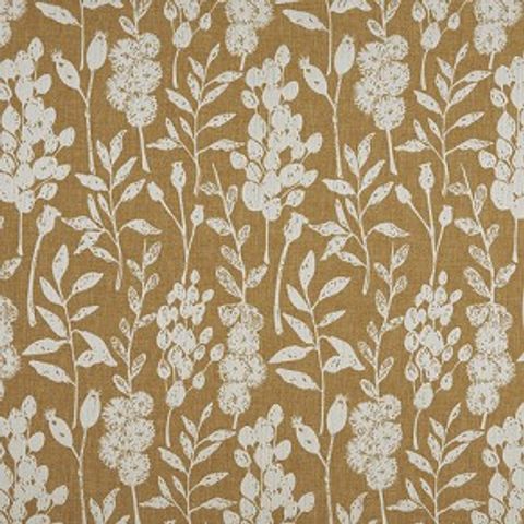 Flora Mustard Upholstery Fabric