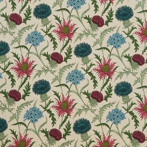 Acanthium Carmine Upholstery Fabric