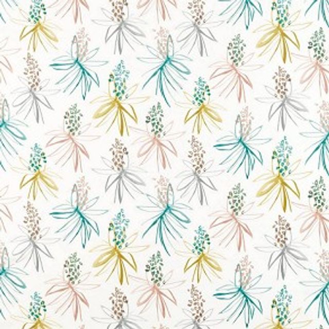 Scion Zanzibar Fabrics Tillandsia Blush / Glacier