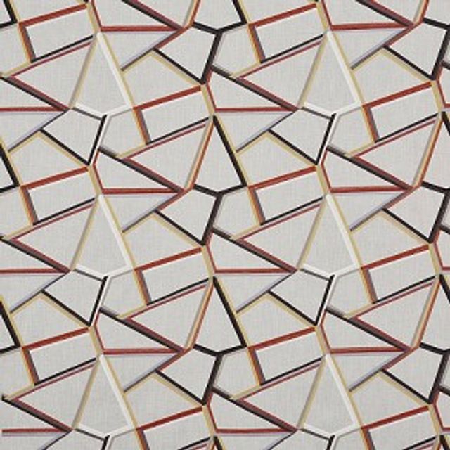 Prestigious Textiles Abstract Tetris Tabasco