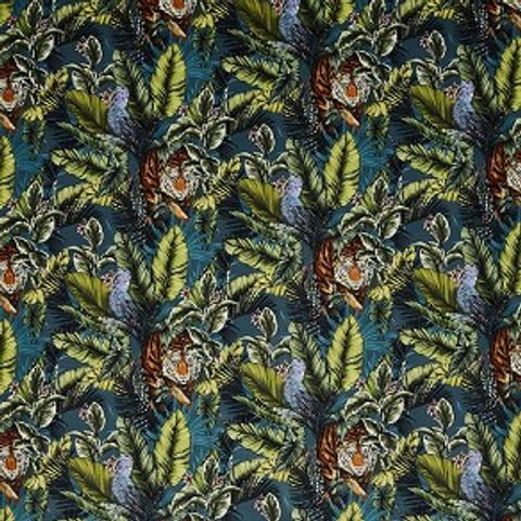 Bengal Tiger Twilight Voile Fabric