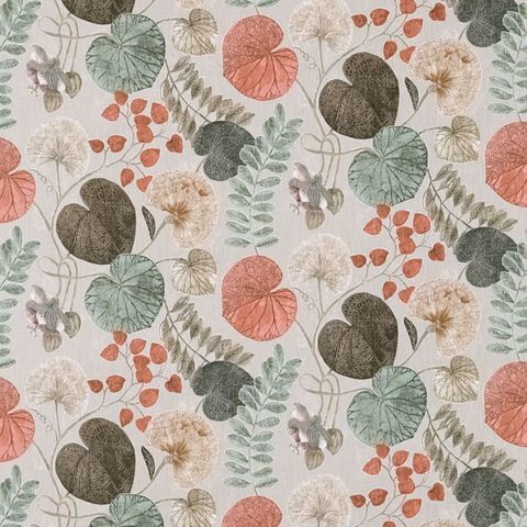 Dardanella Amber/Mint Upholstery Fabric