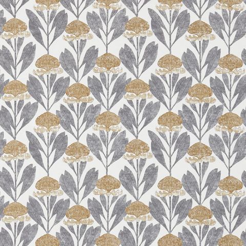 Protea Almond/Slate Upholstery Fabric