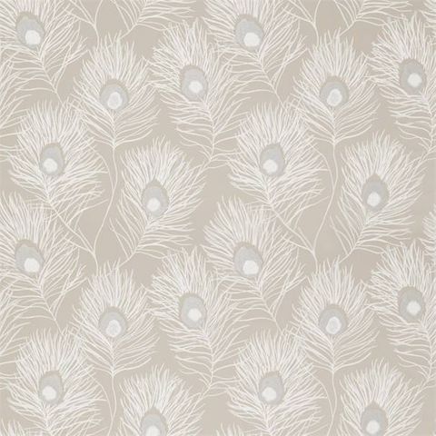 Orlena Putty/Silver Voile Fabric