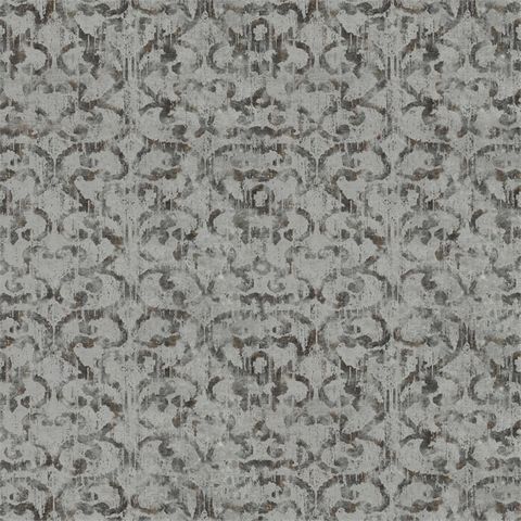 Baroc Pewter/Gold Upholstery Fabric