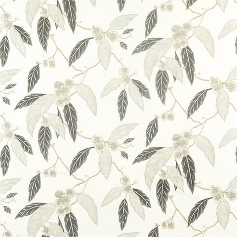 Coppice Platinum/Ebony Voile Fabric