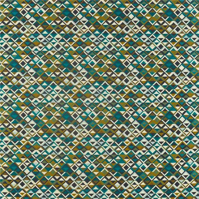 Harlequin Salinas Prints & Weaves Boka Charcoal / Marine / Zest