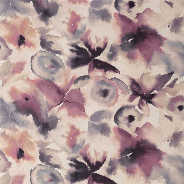 Harlequin Tresillo Fabrics Flores Damson/Viola/Blush
