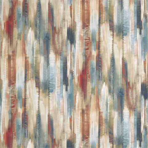 Estrato Rust/Ruby/Nordic Blue Upholstery Fabric