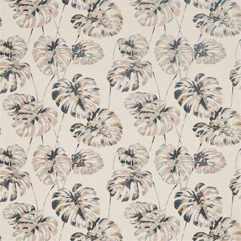 Kelapa Charcoal/Blush Voile Fabric