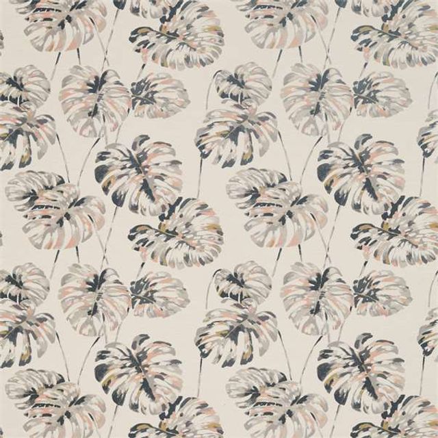 Harlequin ZAPARA Fabrics Kelapa Charcoal/Blush