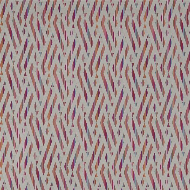Harlequin Zambezi Makena Cerise / Fuchsia / Mink Upholstery Fabric