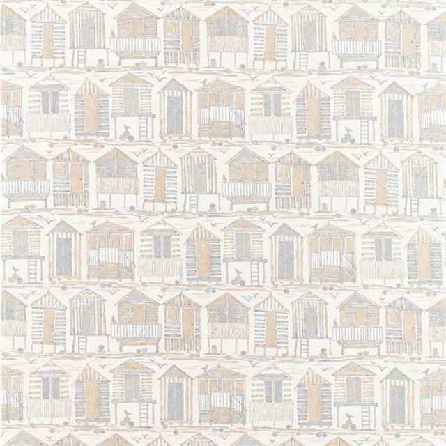 Sanderson Port Isaac Fabrics Beach Huts Driftwood