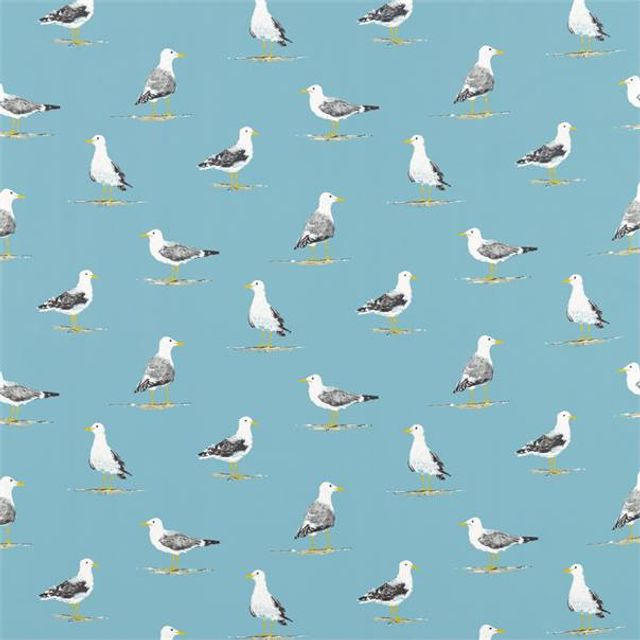 Sanderson Port Isaac Fabrics Shore Birds Pacific