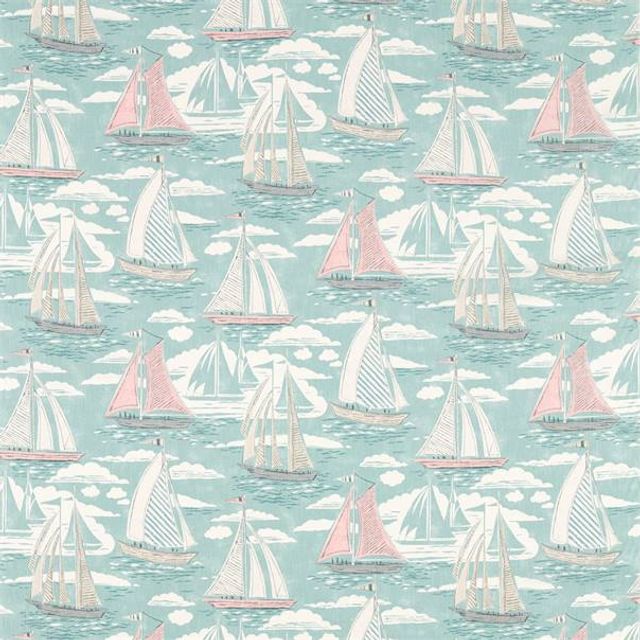 Sanderson Port Isaac Fabrics Sailor Sky Upholstery Fabric