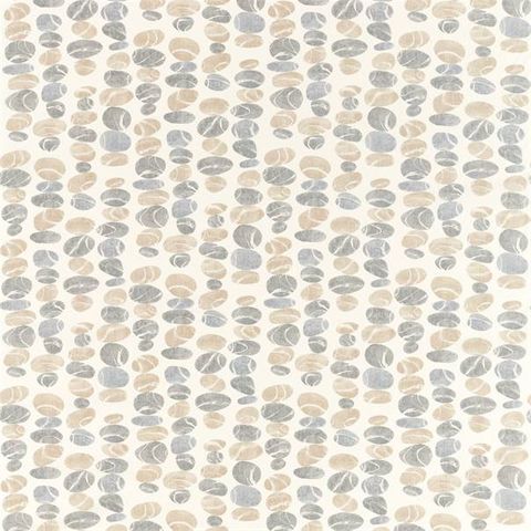 Stacking Pebbles Driftwood/Slate Upholstery Fabric