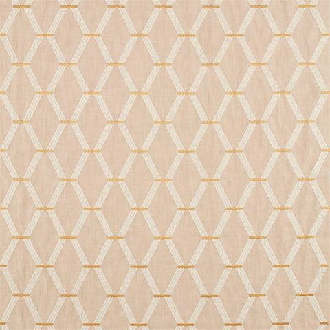 Hemsby Ochre Voile Fabric