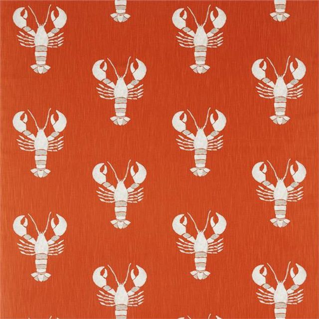 Sanderson Port Isaac Fabrics Cromer Rust